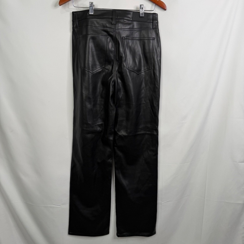 Pistola Lennon High Rise Straight Leg Vegan Leather Pants Black‎ Size 29 NWT - Picture 6 of 9